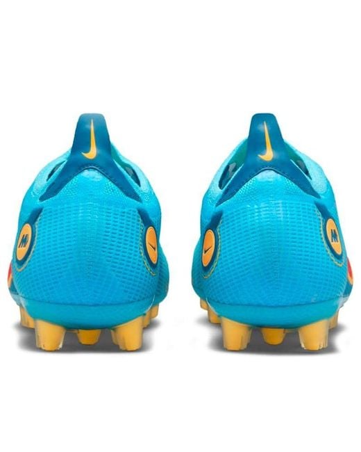 Nike Blue Mercurial Vapor 14 Elite Hg Hard Ground Soccer Shoes for men