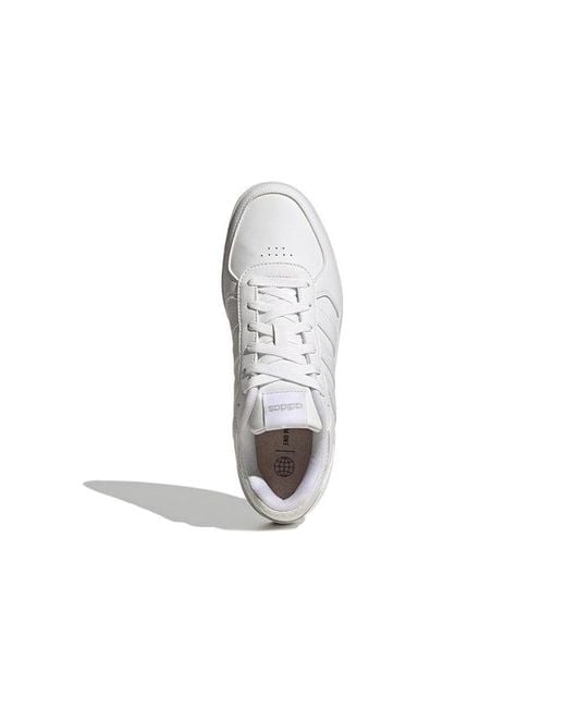 Adidas White Courtbeat Court Lifestyle Shoes for men