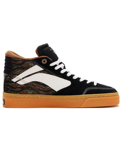 Li-ning Black 180 Cozy Skateboarding Shoes Camouflage for men