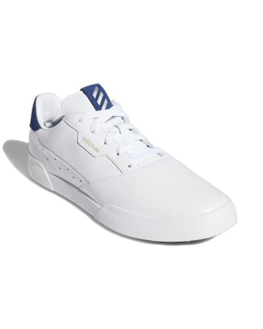 Adidas White Adicross Retro Golf Shoes for men