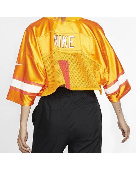 Nike Orange (Wmns) Lab Collection Rugby Short Sleeve