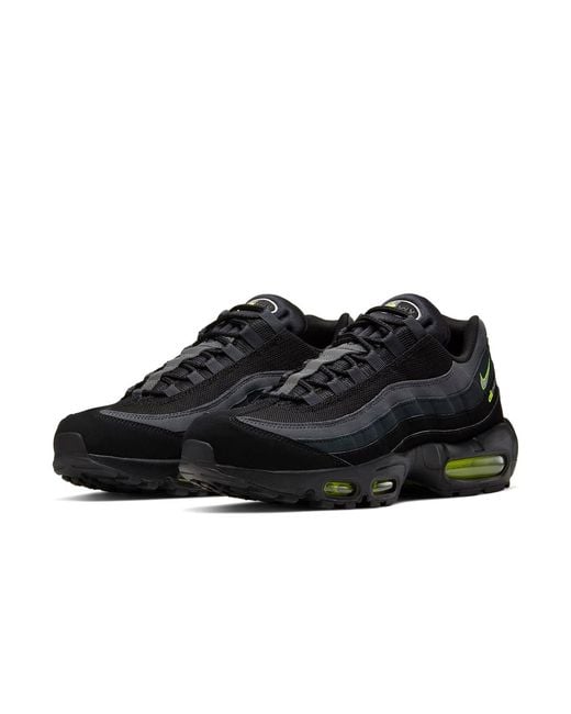 Nike Black Air Max 95 'Retro Logo Volt' for men
