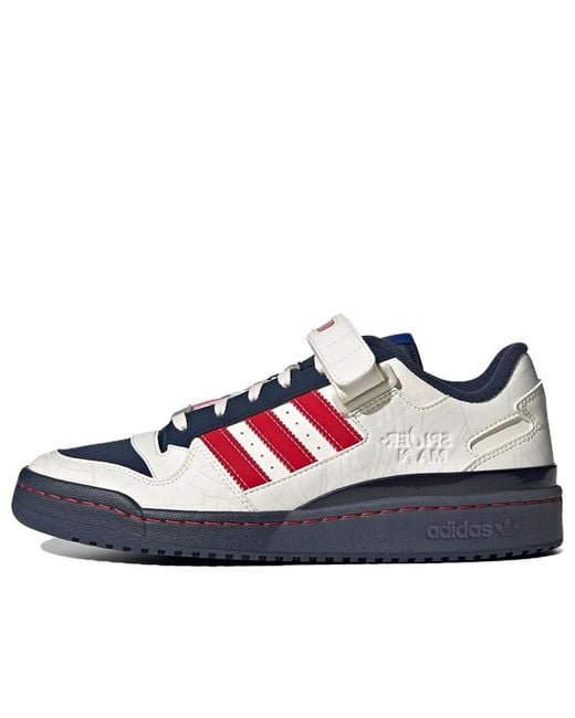 Adidas Blue Forum Low X Spider Shoes for men
