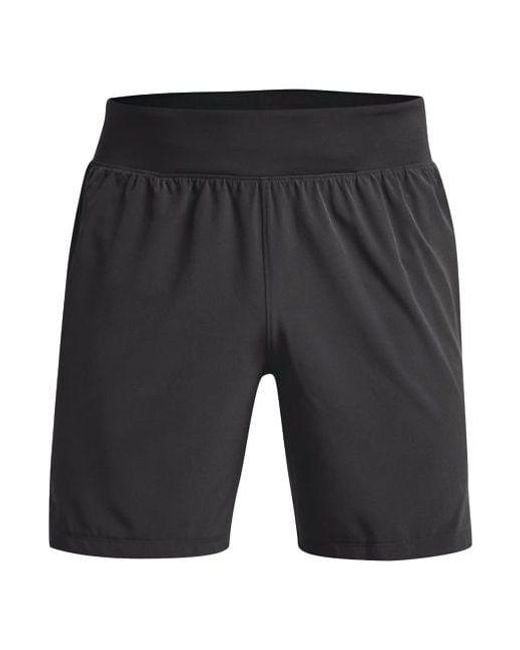 Under Armour Gray Speedpocket 7" Shorts for men