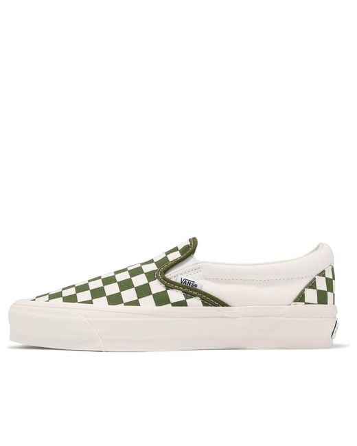 Vans White Premium Slip-On 98 'Checkerboard for men