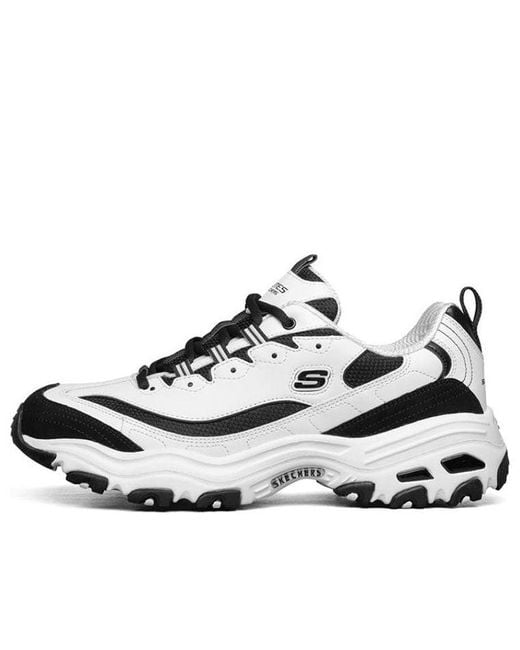 Skechers White D Lites Running Shoes for men