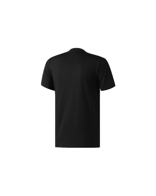 Adidas Black Adi Slgn Tee Alphabet Printing Casual Round Neck Short Sleeve for men