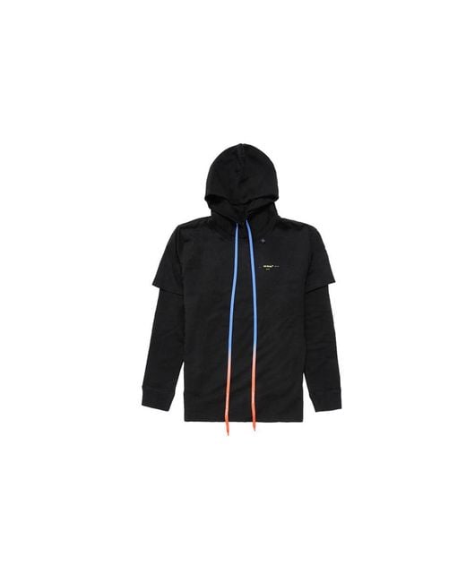 Off-White c/o Virgil Abloh Black Back Arrow Printing Drawstring for men