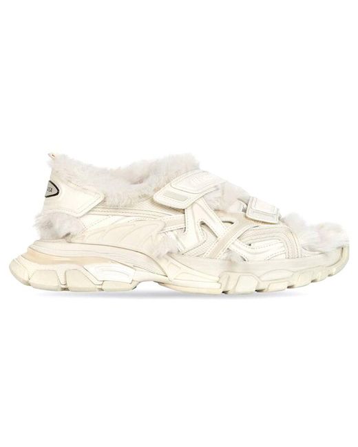 Balenciaga Natural (Wmns) Track Sandals 'Fake Fur'