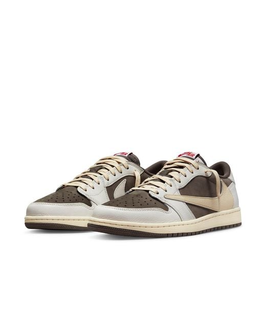 Nike Brown 1 Low Og X Travis Scott 'Reverse Mocha' for men