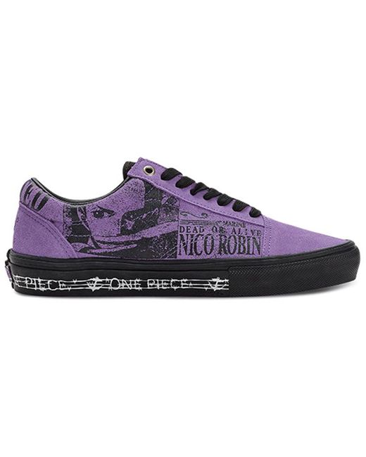 Vans Purple One Piece X Skate Old Skool 'Nico Robin' for men