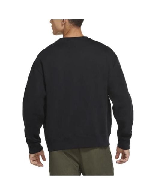 Nike Black Acg Casual Sports Fleece Round Neck Pullover Long Sleeves for men