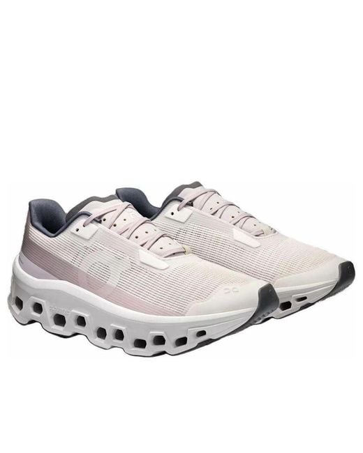 On Shoes White (Wmns) Cloudmonster Void 'Ivory Wolf'