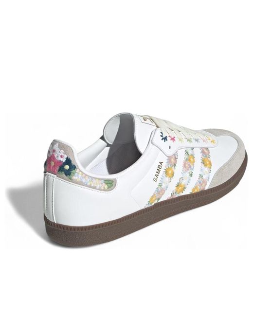 adidas gazelle silver green womens Adidas Women's Taekwondo Mei 'Floral' Core Black / Gum Slip On Sneakers main image 0