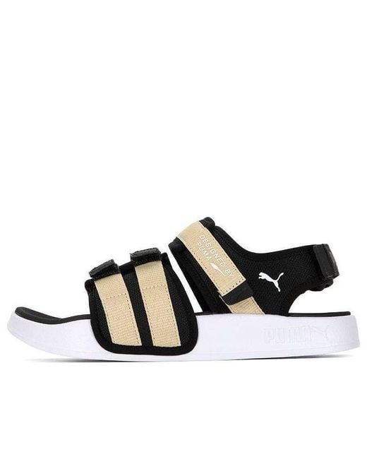 PUMA Black Leadcat City Sandal 'Toasted Almond' for men