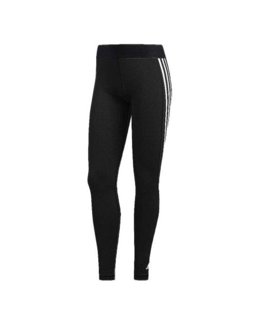 Adidas Black (Wmns) Alphaskin 3-Stripes Long Tights Asia Sizing