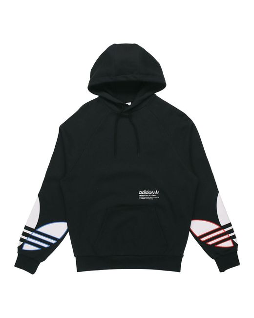 Adidas Black Originals Tricolor Trefoil Logo for men