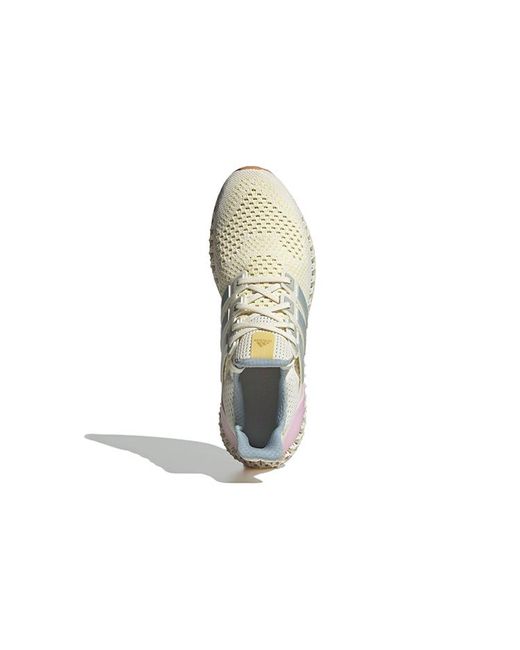 Adidas White Ultra 4D Shoes 'Off Orchid' for men