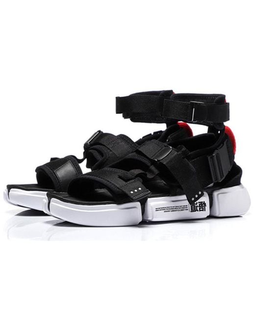 Li-ning Black 2.0 Platform Sandals for men