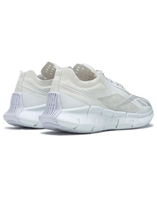 Reebok White Zig 3D Storm Running Shoes