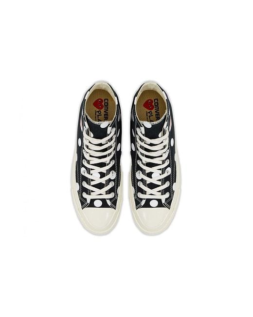 Converse Blue X Comme Des Garcons Play Chuck 70 Hi Polka Dot' for men