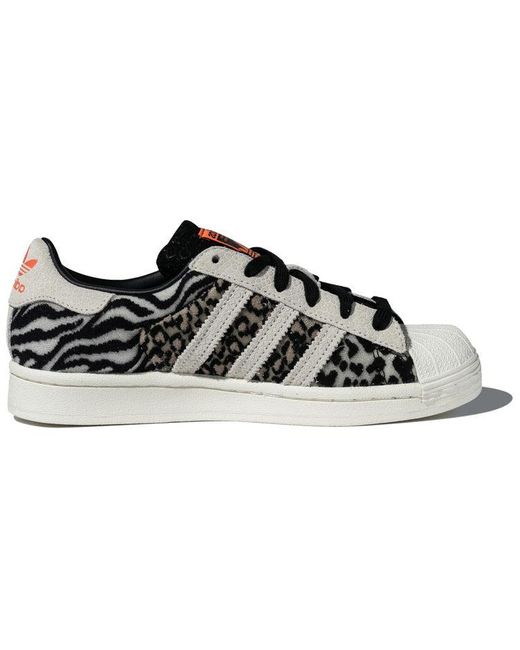 Adidas Black Atmos X Superstar 'Crazy Animal' for men