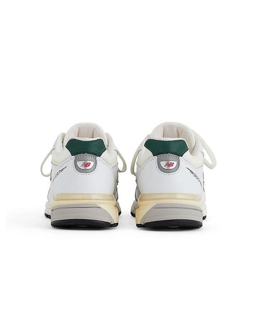 New Balance White 990V4 Made for men