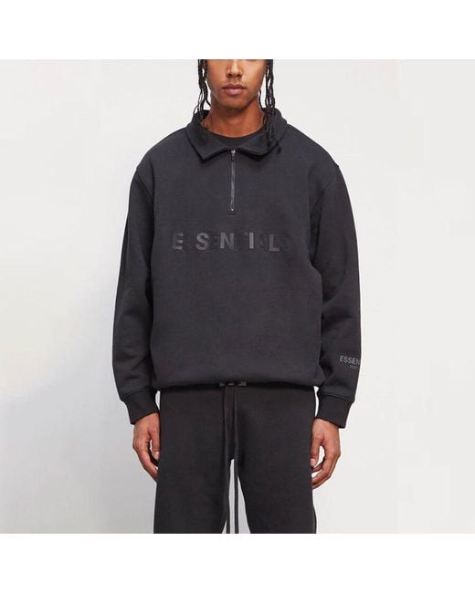 Fear Of God Blue Fw20 Half Zip Sweatshirt for men