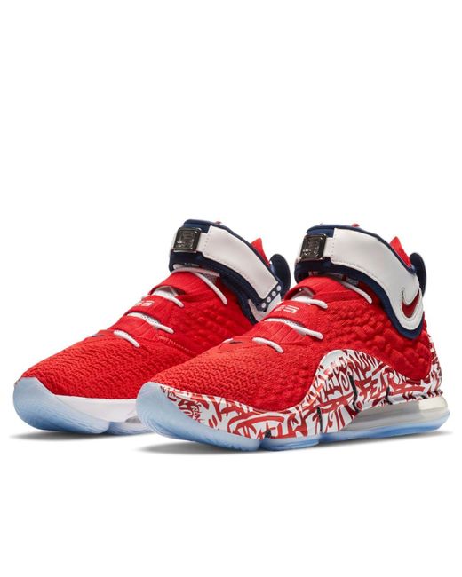 Nike Red Lebron 17 Ep 'Lebron 4 Graffiti' for men
