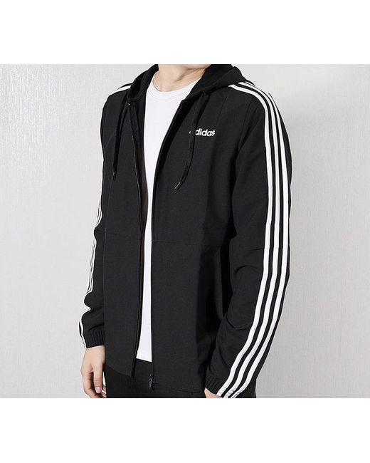 Adidas Black Hooded Jacket for men