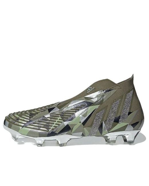 Adidas Green X Swarovski Predator Edge+ Fg 'Focus Crystal' for men