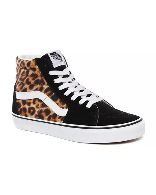 Vans Black Sk8-Hi 'Leopard' for men