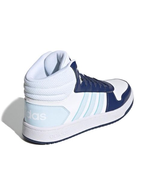 Adidas Blue (Wmns) Hoops 2.0 Mid