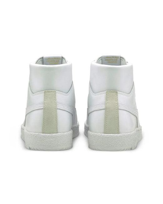 PUMA White Ralph Sampson 70 Mid Suit Trainers Board Shoes for men