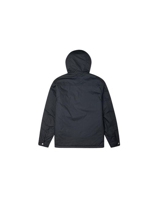 Converse Blue Casual Sports Cargo Hooded Long Sleeves Padded Jacket