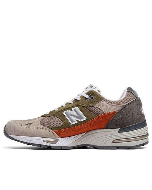 New Balance Brown 991 Nu Block Tan for men