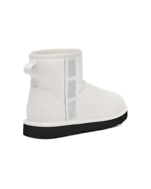 Ugg White (Wmns) Classic Mini Side Logo Boot 'Ultra Matte'