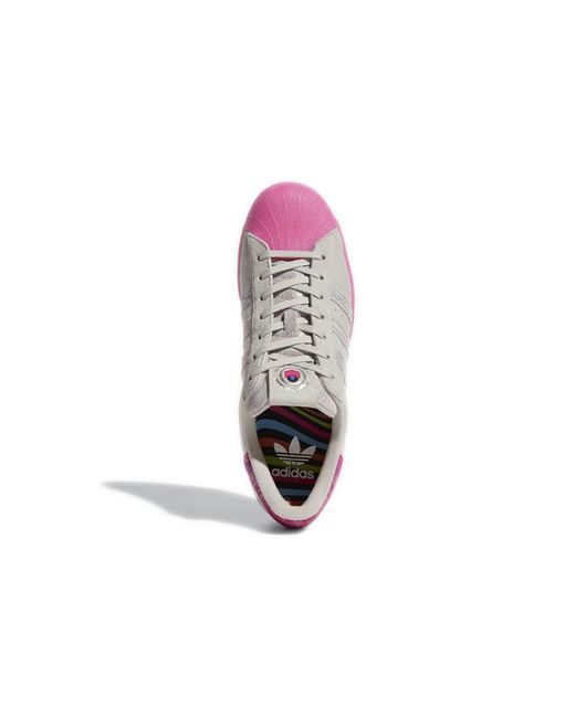 Adidas Pink Fat Tiger Workshop X Superstar 'Chicago Plays Harder' for men