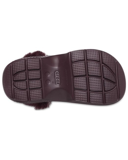 CROCSTM Purple (Wmns) Stomp Lined Clogs 'Dark Cherry'