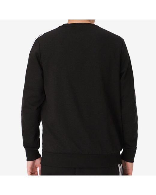 Adidas Black Sports Round Neck Loose Long Sleeves Pullover for men