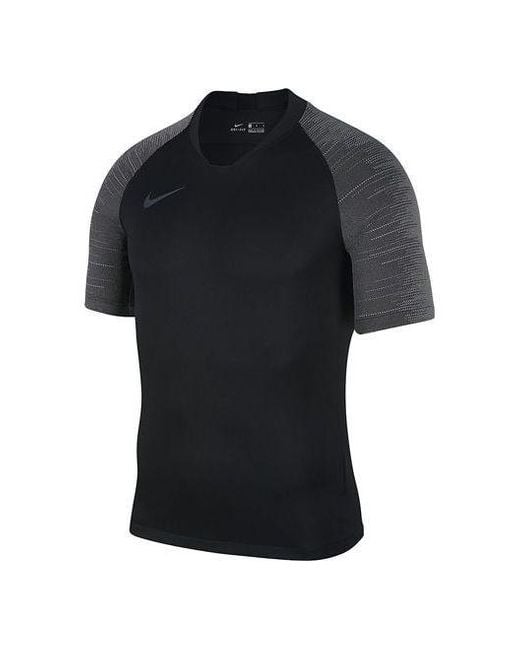 Nike Black Breathe Strike Casual Soccer Training Sport Short Sleeve for men