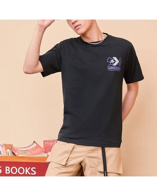 Converse Black Landscape Center Tee for men