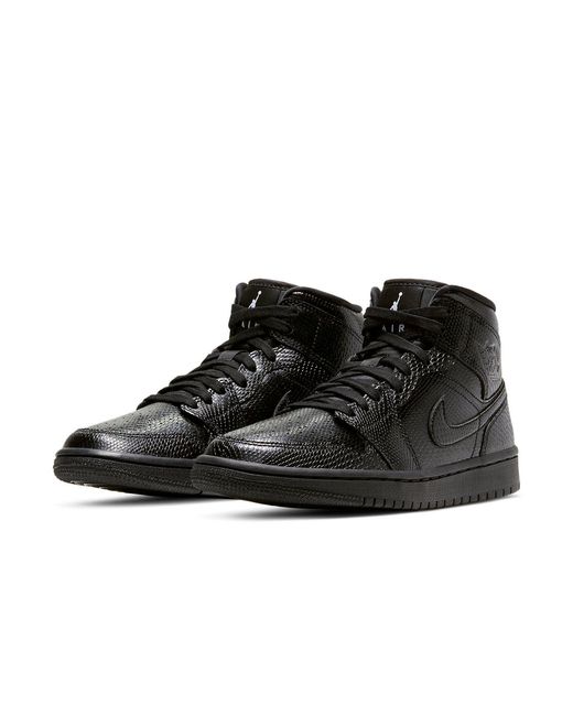 Nike Black (Wmns) 1 Mid Snakeskin'