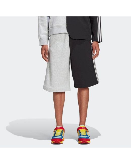 Adidas Black Originals Originals X Kerwin Frost Crossover Fw22 Splicing Elastic Waistband Straight Shorts for men