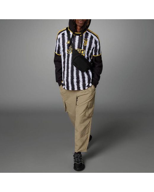 Adidas Black Juventus Home Shirt 2023 2024 Adults for men