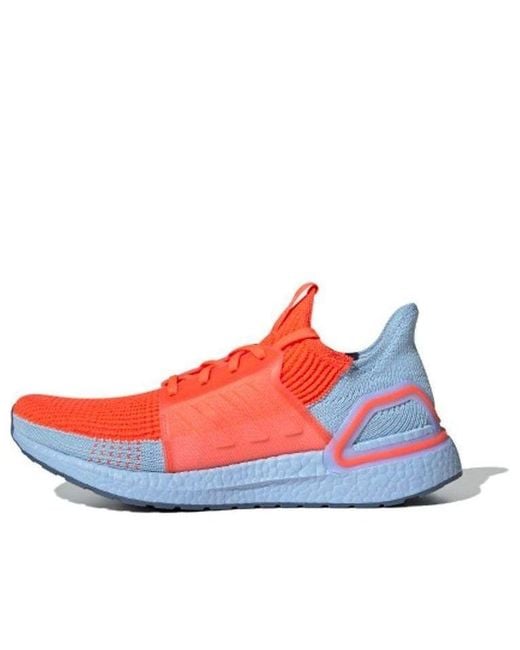 Adidas Blue Ultraboost 19 'Solar Glow' for men