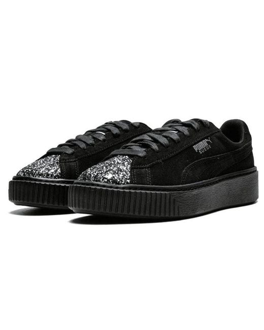 PUMA Black (Wmns) Suede Platform 'Crushed Gem