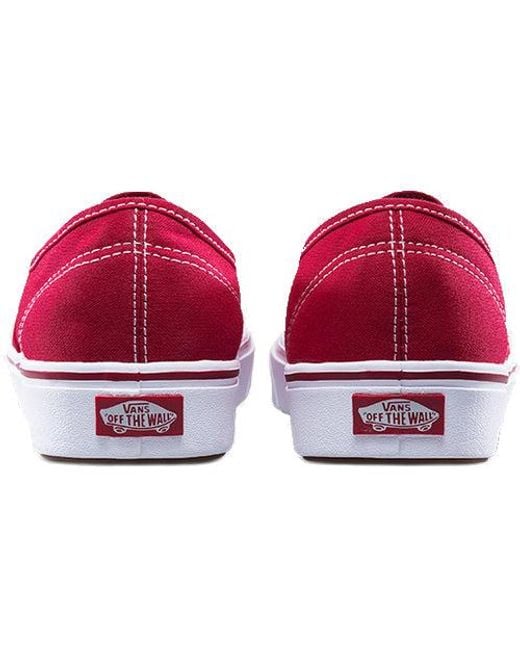 Vans Red Comfycush Authentic 'Racing' for men
