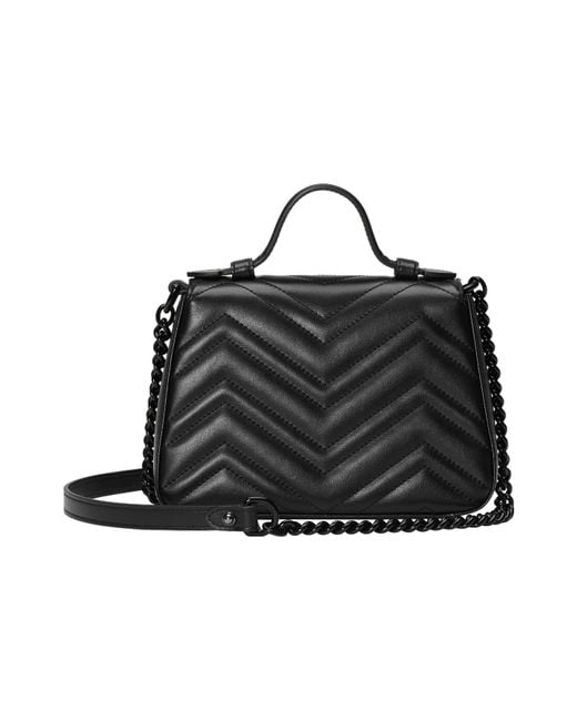 Gucci Black (Wmns) Gg Marmont Top Handle Bag