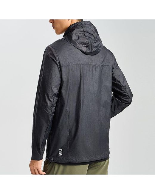 Asics Black Nylon Jacket 'Performance' for men